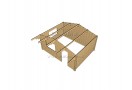 Casetta in legno Faro 20m² (5x4m), 44mm