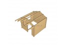 Casetta in legno Faro 9m² (3x3m), 44mm