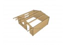 Casetta in legno Faro 25m² (5x5m), 44mm