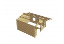 Casetta in legno Milano 16m² (4x4m), 44mm