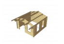 Casetta in legno Milano 16m² (4x4m), 44mm