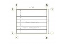 Casetta in legno Milano 20m² (5x4m), 44mm