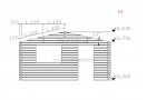 Casetta in legno Bremen 20m² (5x4m), 68mm