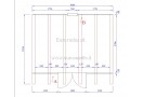 Casetta in legno M POD PLUS 12m² (4x3m), 44mm