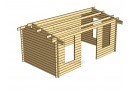 Casetta in legno Rome Plus 15m² (5x3m), 44mm