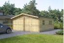 Double Garage in legno 36m² (6x6m), 44mm