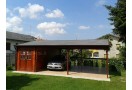 Double C-Garage in legno + Carport XXL 48m² (8x6m), 44mm