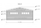 Double C-Garage in legno + Carport XXL 48m² (8x6m), 44mm