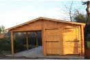 Garage in legno + Carport 36m² (6x6m), 44mm