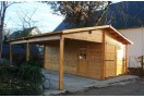 Garage in legno + Carport 36m² (6x6m), 44mm