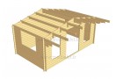 Casetta in legno York 15m² (5x3m), 44mm