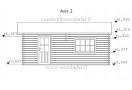 Double Garage in legno 36m² (6x6m), 44mm